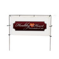 10'W x 5'H In-Ground Single Banner Frame Kit